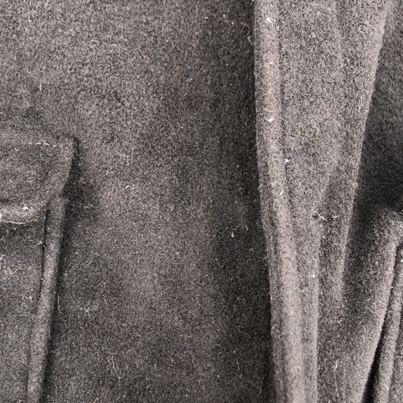 Alfani Black Cashmere Wool Cotton Pockets 4 Button Down Coat - Picture 7 of 12